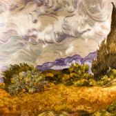 Винсент Ван Гог, "Пшеничное поле и кипарисы".